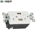 BAS20-2USB 5VDC 4A elektrische geschaltete usa-Wandadapter